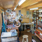 Amberlea McNaught in her studio 2017